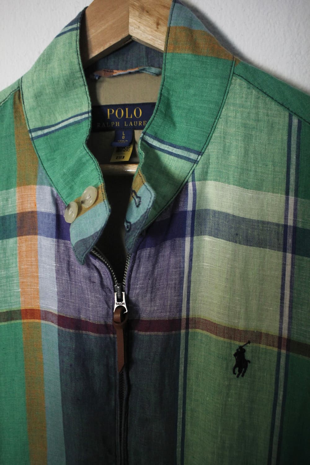 폴로Polo Ralph Lauren Linen Check Blouson 상품이미지4