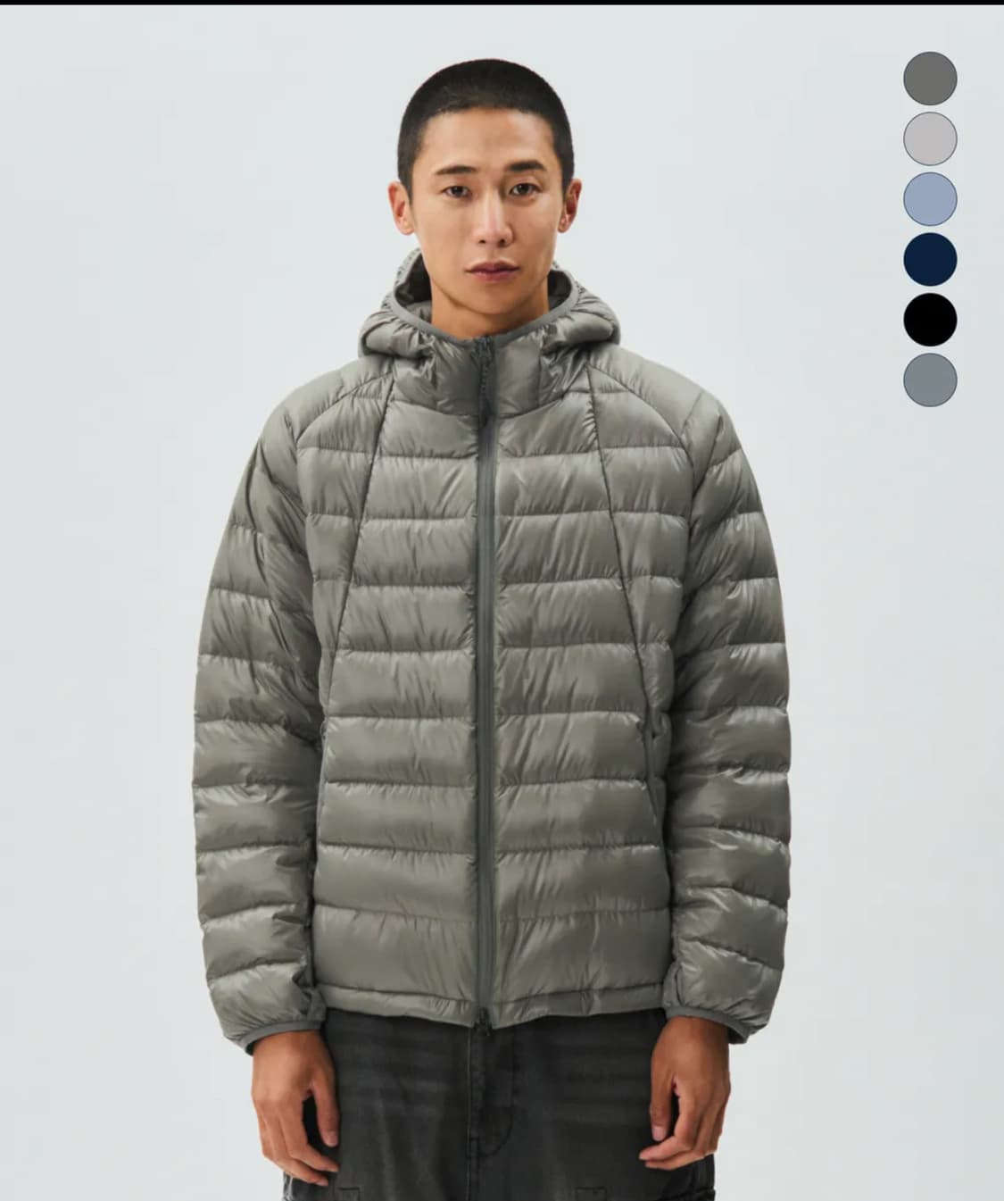 노티카 경량패딩 올리브 색상 상품이미지1