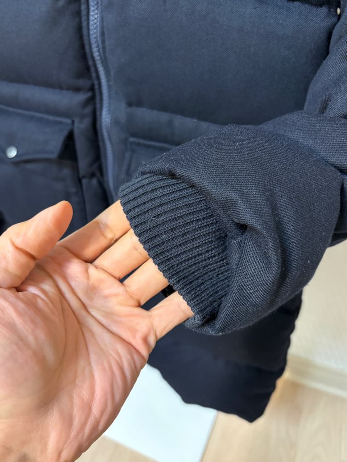 [백화점정품] 피레넥스(Pyrenex) 여성 플란넬 울 다운 롱 패딩 상품이미지3