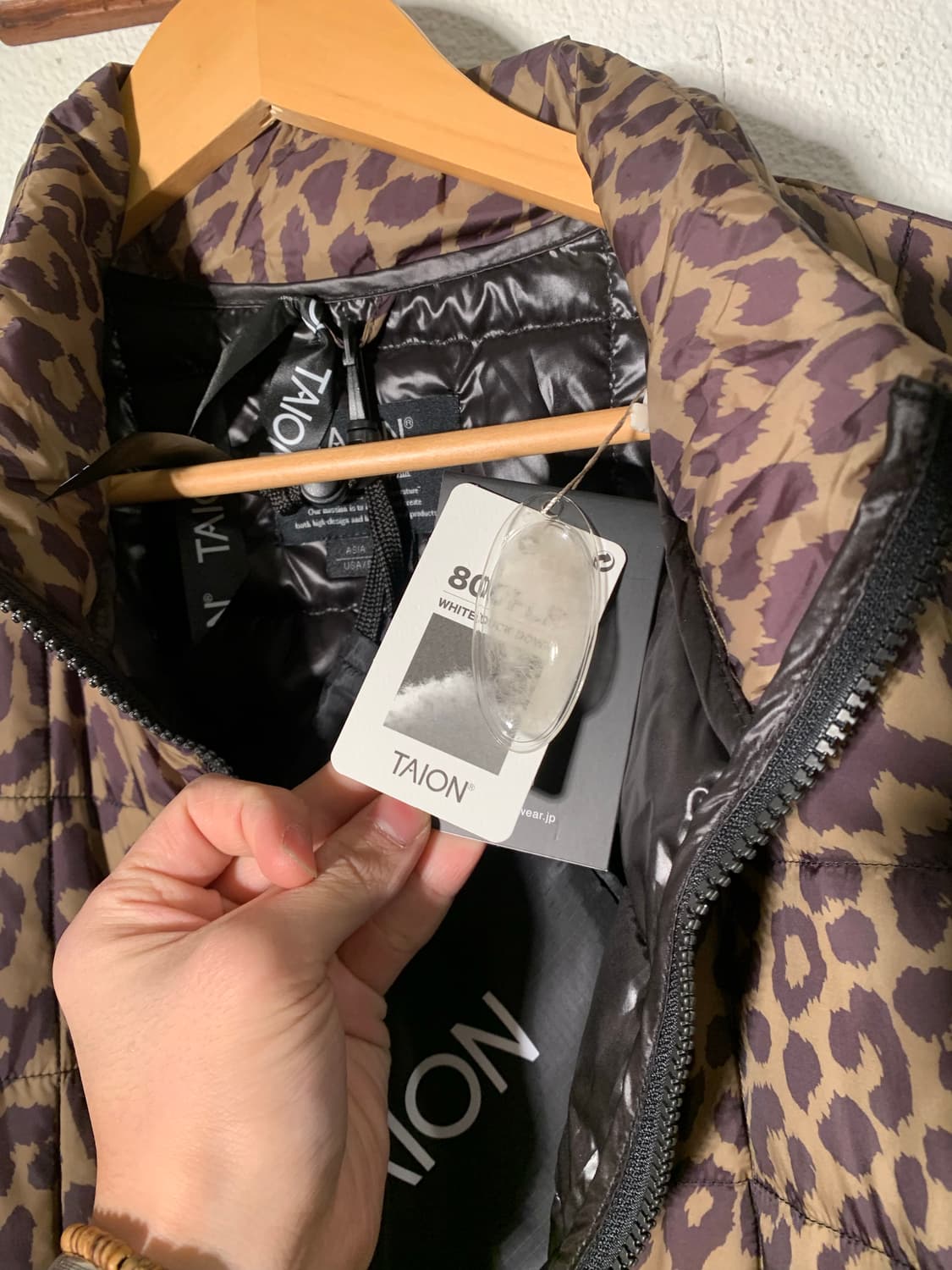 타이온 레오파드 패딩 상품이미지8