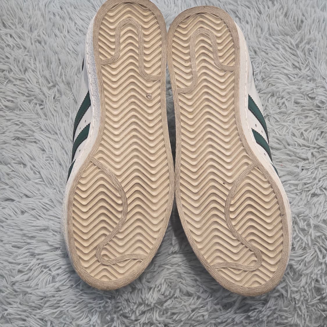 2q-24:아디다스 오리지널스 슈퍼스타 레더 스니커즈 그린 (230mm) 상품이미지9