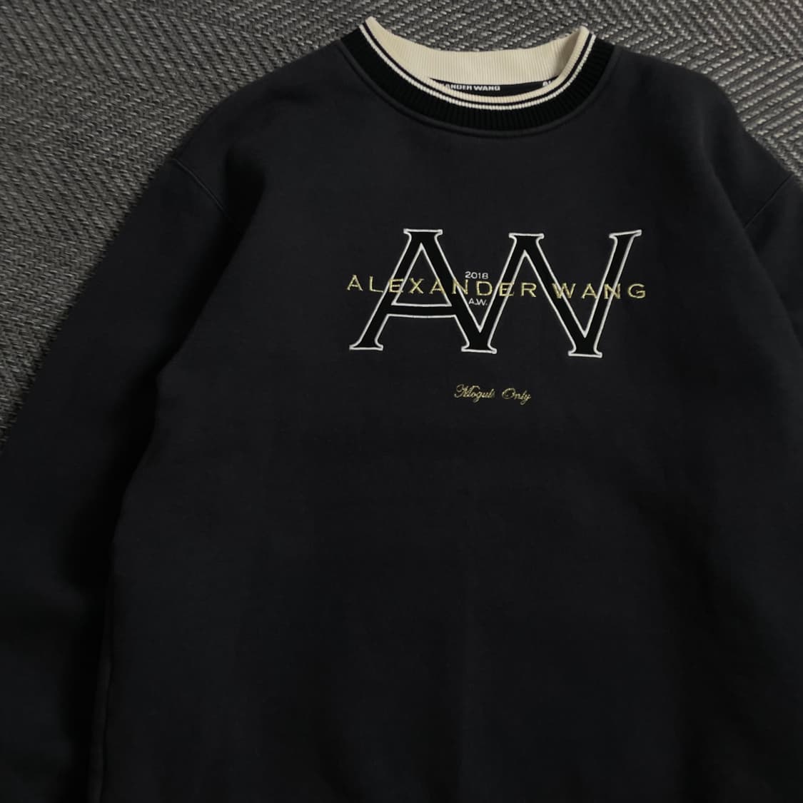 알렉산더 왕 빅로고 크루넥 스웻 셔츠y 4069 상품이미지4