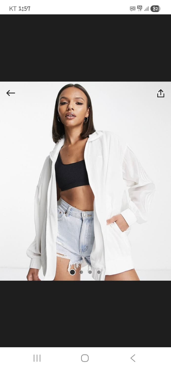 아디다스 여성 아디컬러 립스타 경량 트랙 바람막이 자켓 s 상품이미지8