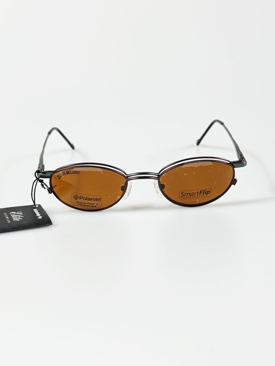 미국제 ELITE 클립온 슬림 오벌 프레임 빈티지 안경 상품이미지3