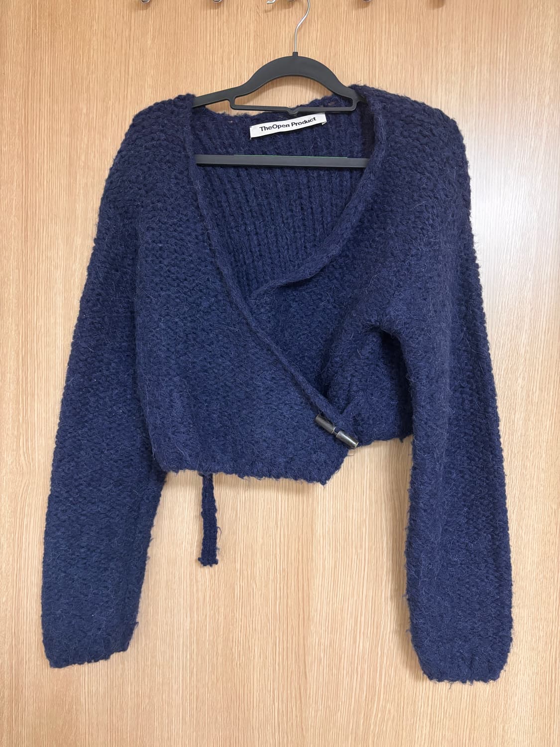 TheOpen Product 랩 니트 가디건 네이비 상품이미지1