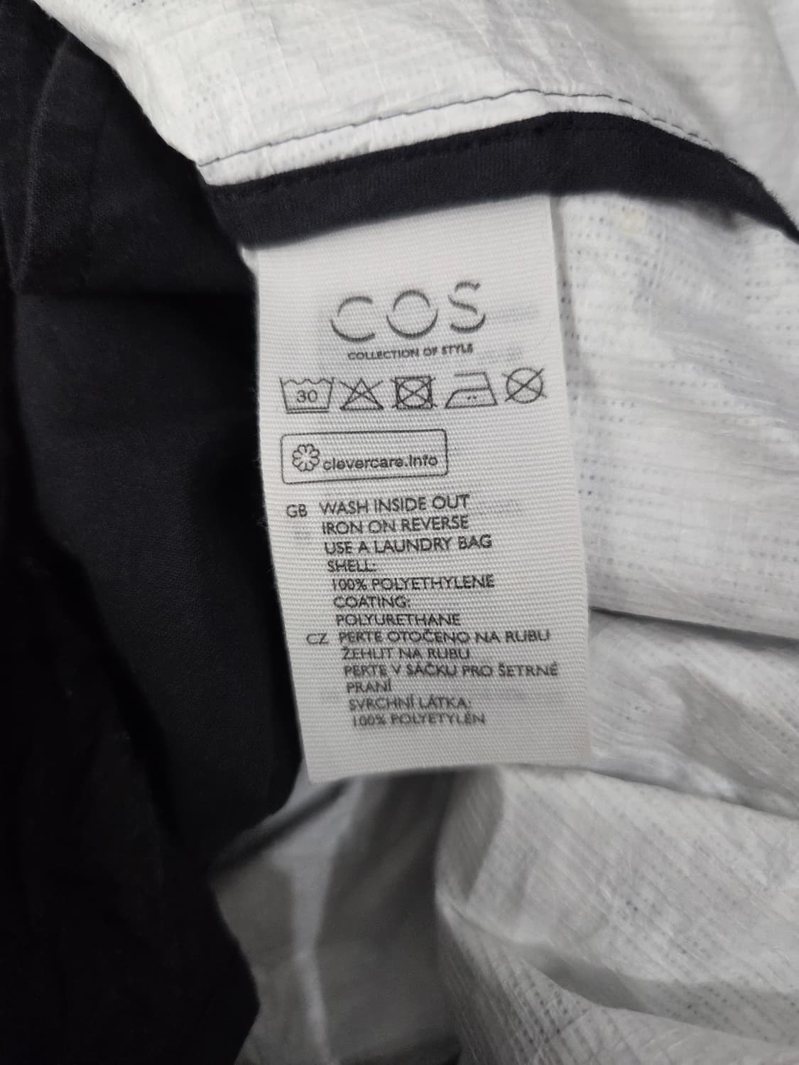 COS 코스 페이퍼 텍스처 크링클 후드 롱 코트 상품이미지8