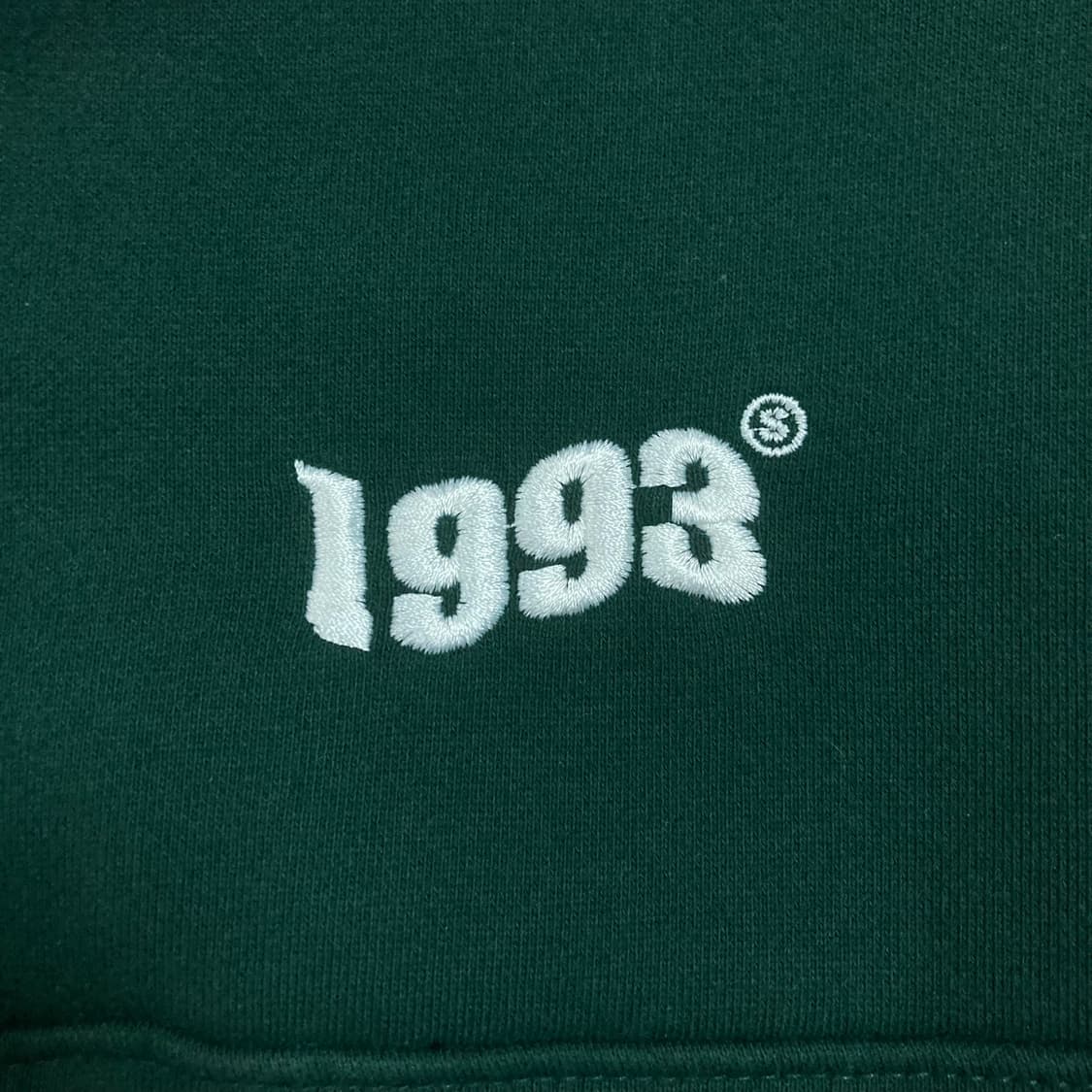 1993 스튜디오 스몰 로고 그린 하프 집업 맨투맨 상품이미지2