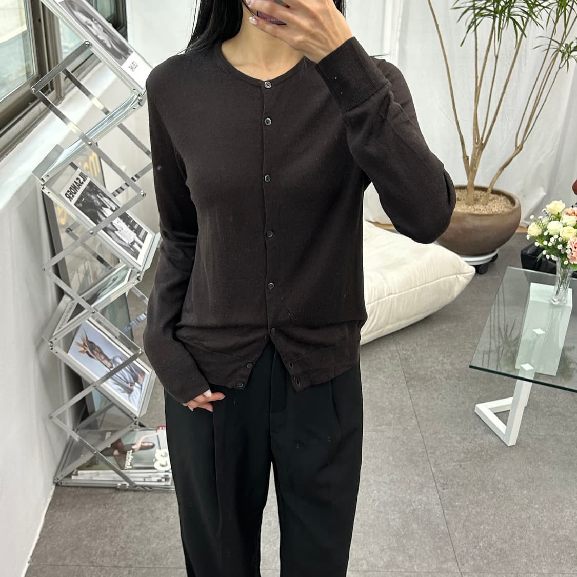 유니클로 브라운 가디건 상품이미지3