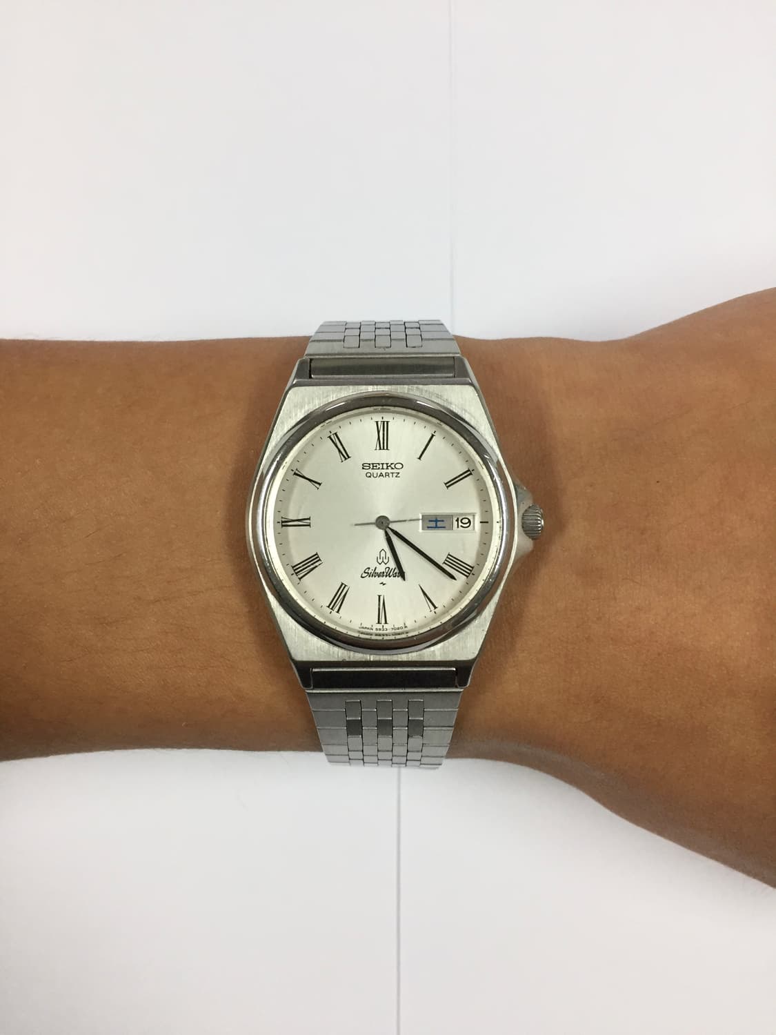 80s seiko silver wave roman index 상품이미지4