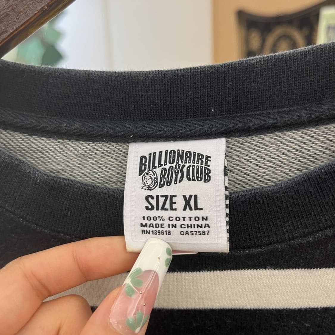 빌리어네어 보이 클럽 펑크 키치 스트라이프 맨투맨 XL C11174 상품이미지5