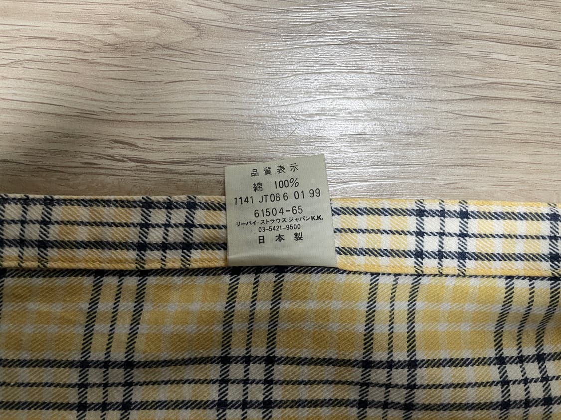 95~100) 50s 복각 리바이스 LVC 플란넬셔츠(일본제) 상품이미지4
