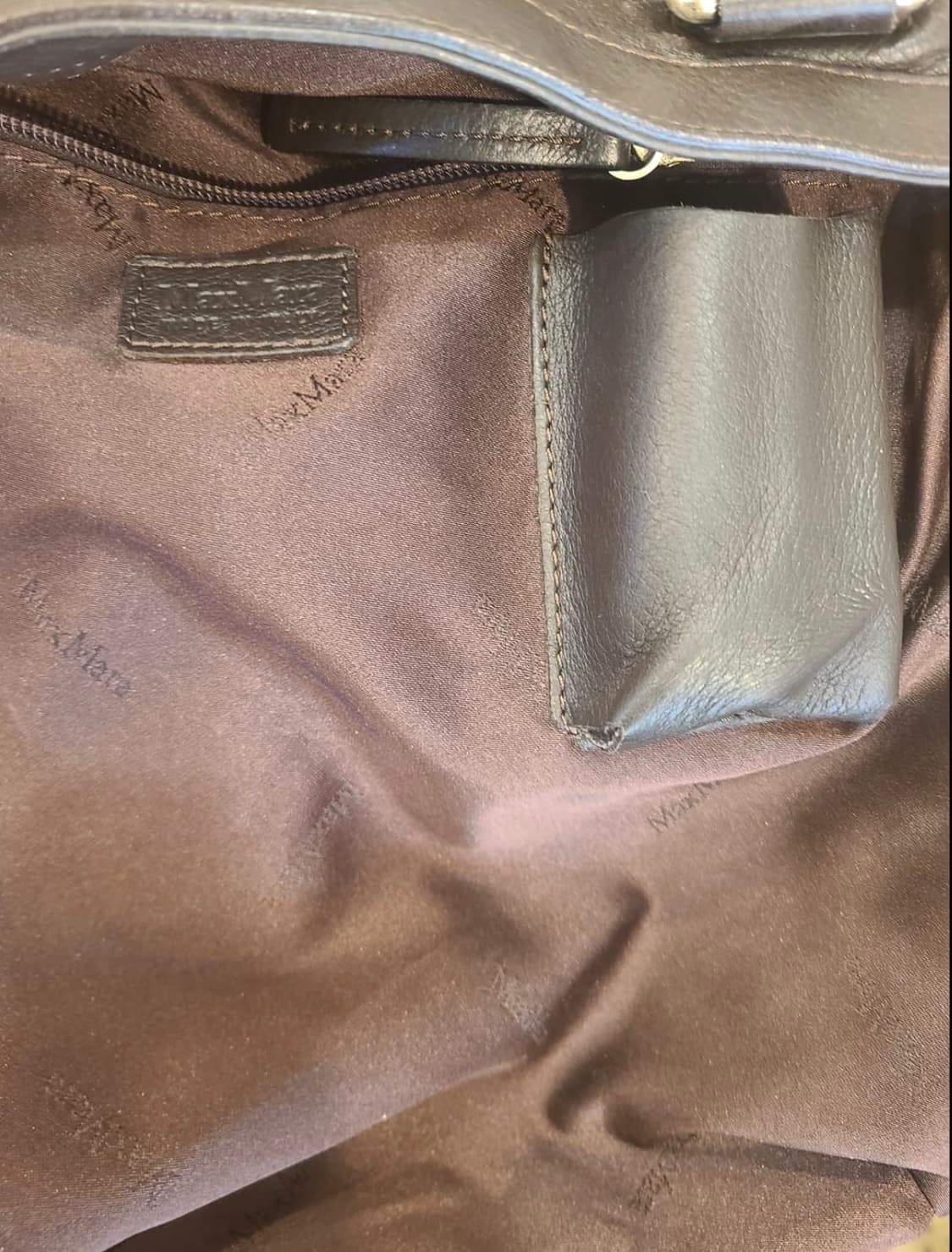 MaxMara Horizontal tuck 2way leather bag 상품이미지6