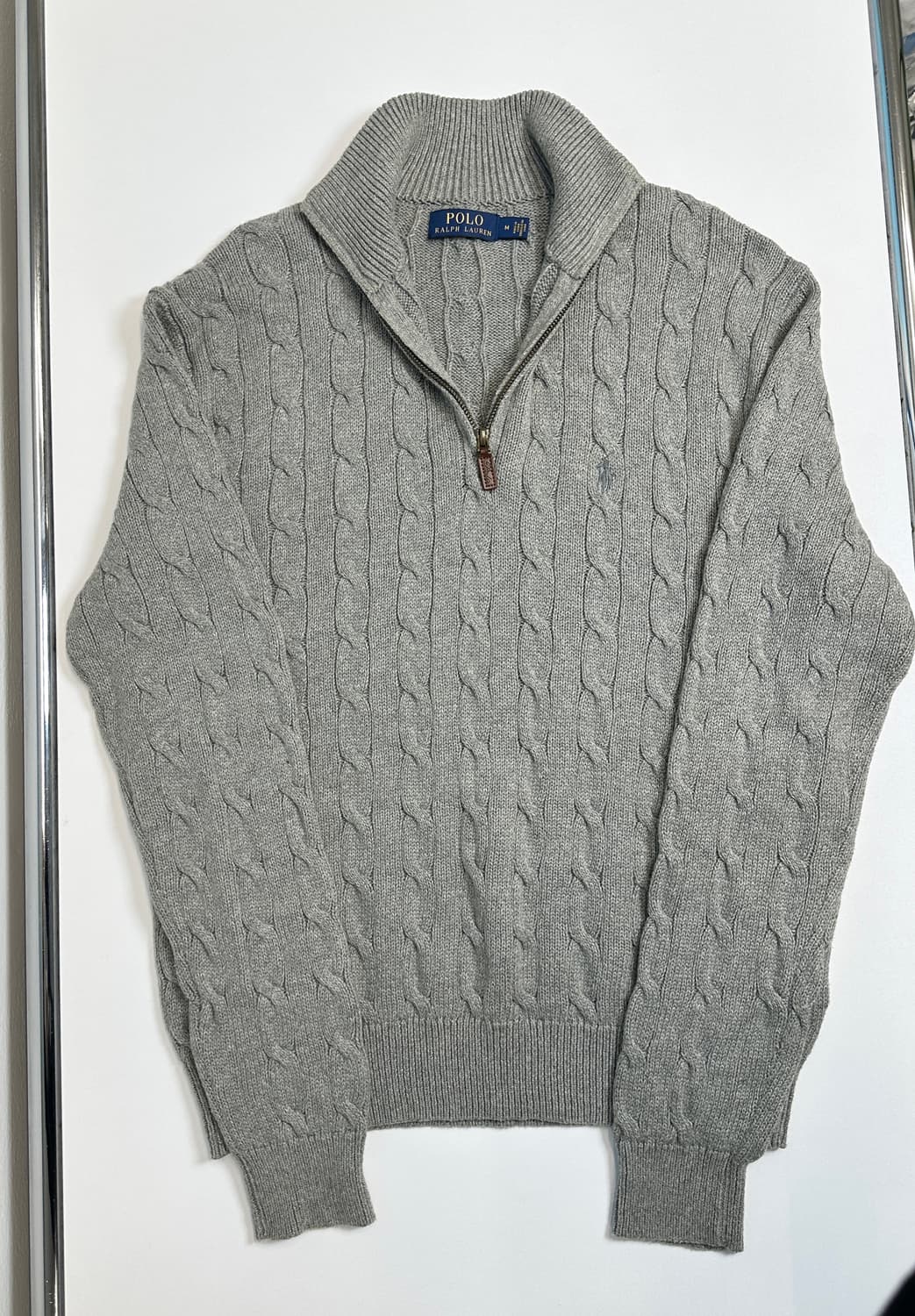 폴로 랄프로렌 꽈배기 니트 M 상품이미지3