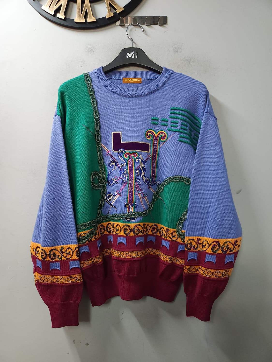 란셀 LANCEL 자수 디테일 울 니트 상품이미지1