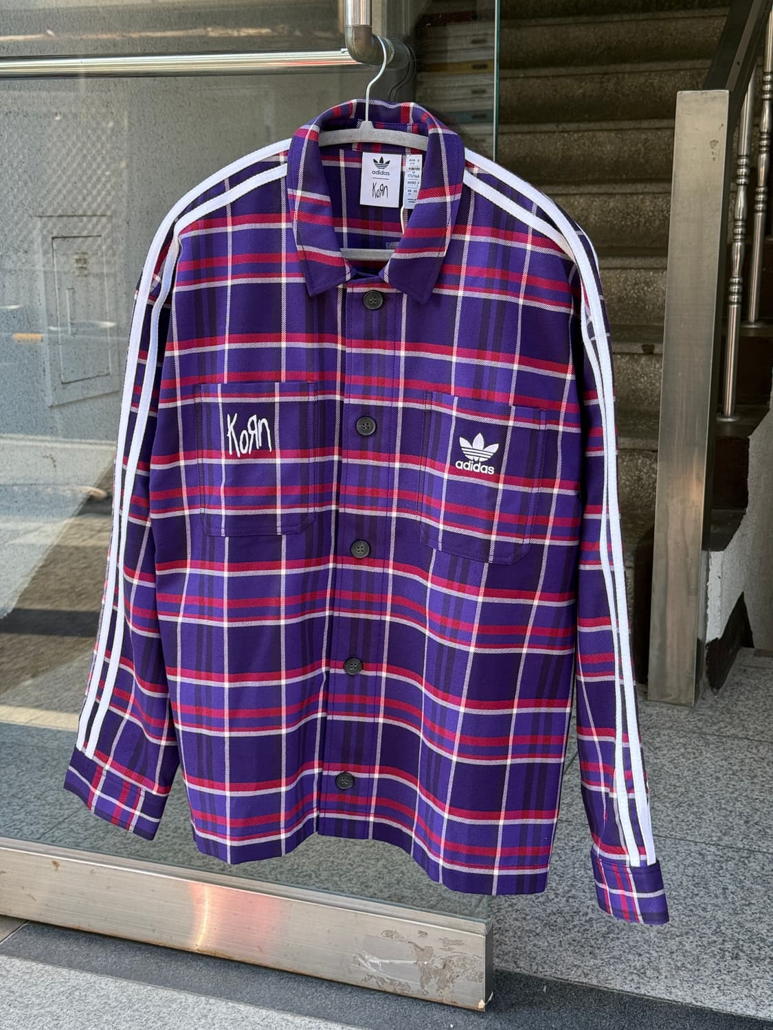 아디다스 X Korn 협업 셔츠 새상품 M 상품이미지3