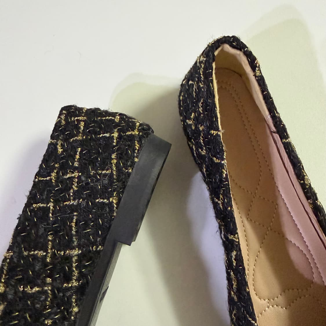 새상품 여자 트위드 플랫슈즈 상품이미지3