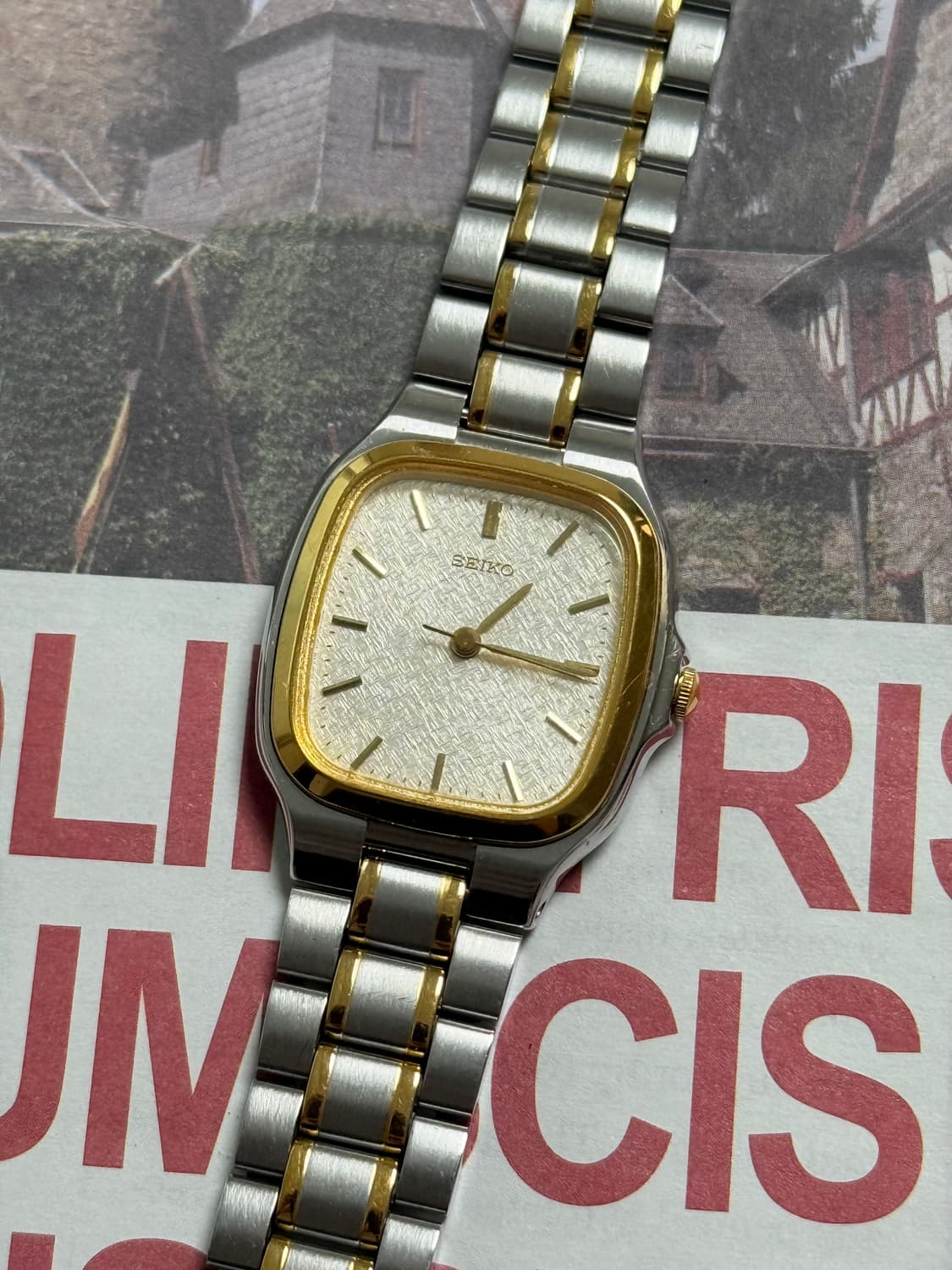 Seiko 세이코 히타치 콤보 스퀘어 쿼츠 상품이미지1