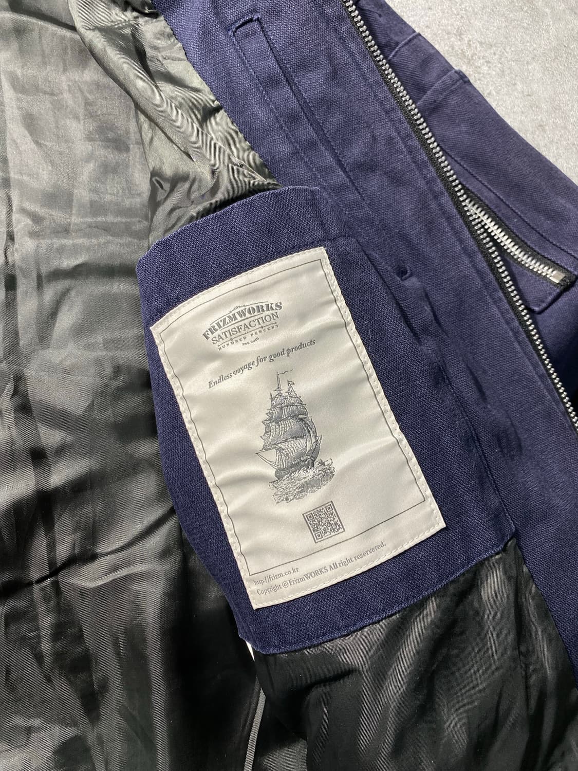 [M] 프리즘웍스 투웨이 네이비 코튼 MA-1 자켓 상품이미지9