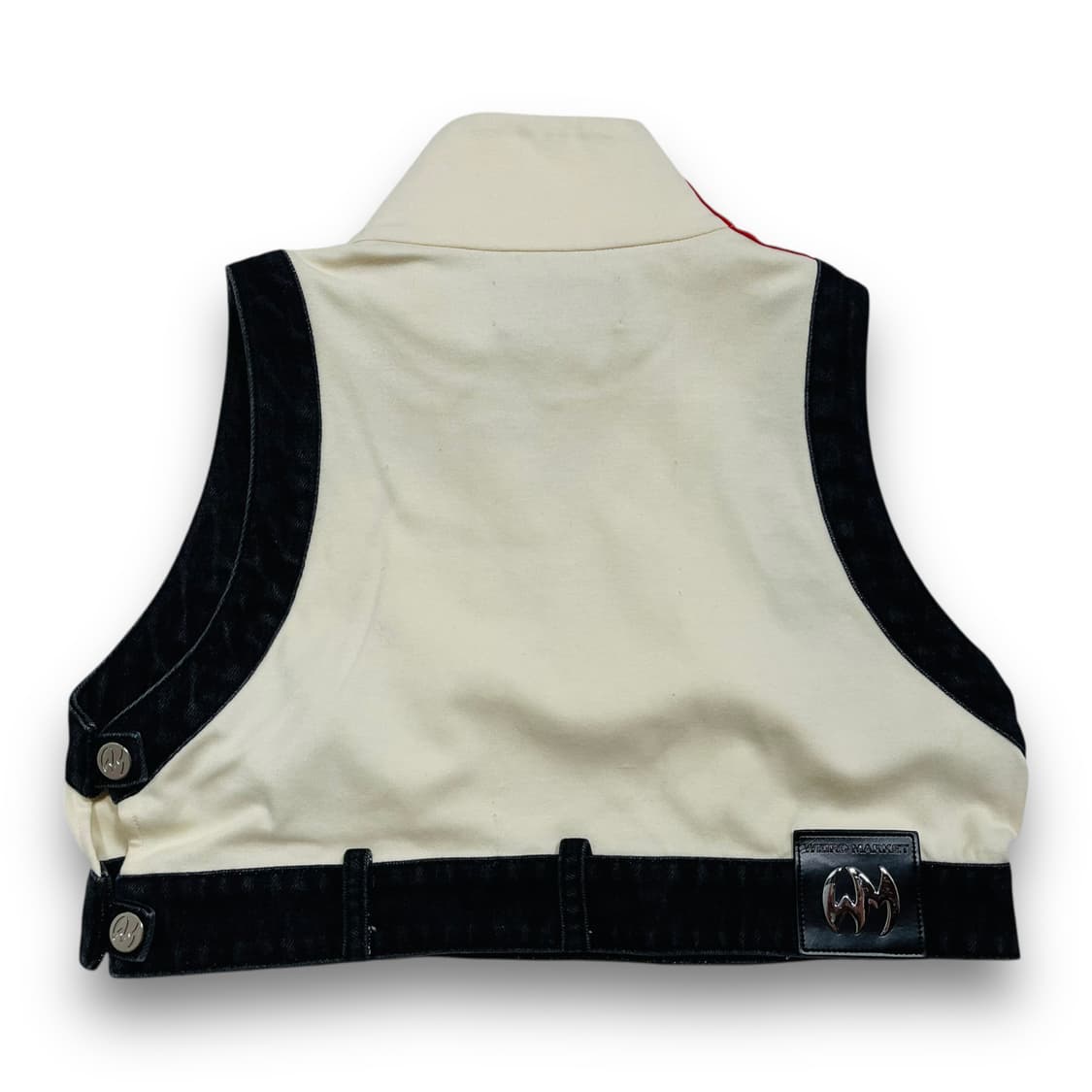 위어드 마켓 삼선 로고 y2k 와이드 힙합 흑청 세트 상품이미지4