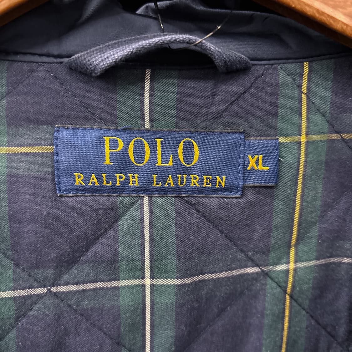 신형라벨 폴로 랄프로렌 다이아몬드 퀼팅자켓 프레피 타탄체크 안감 N836 상품이미지7