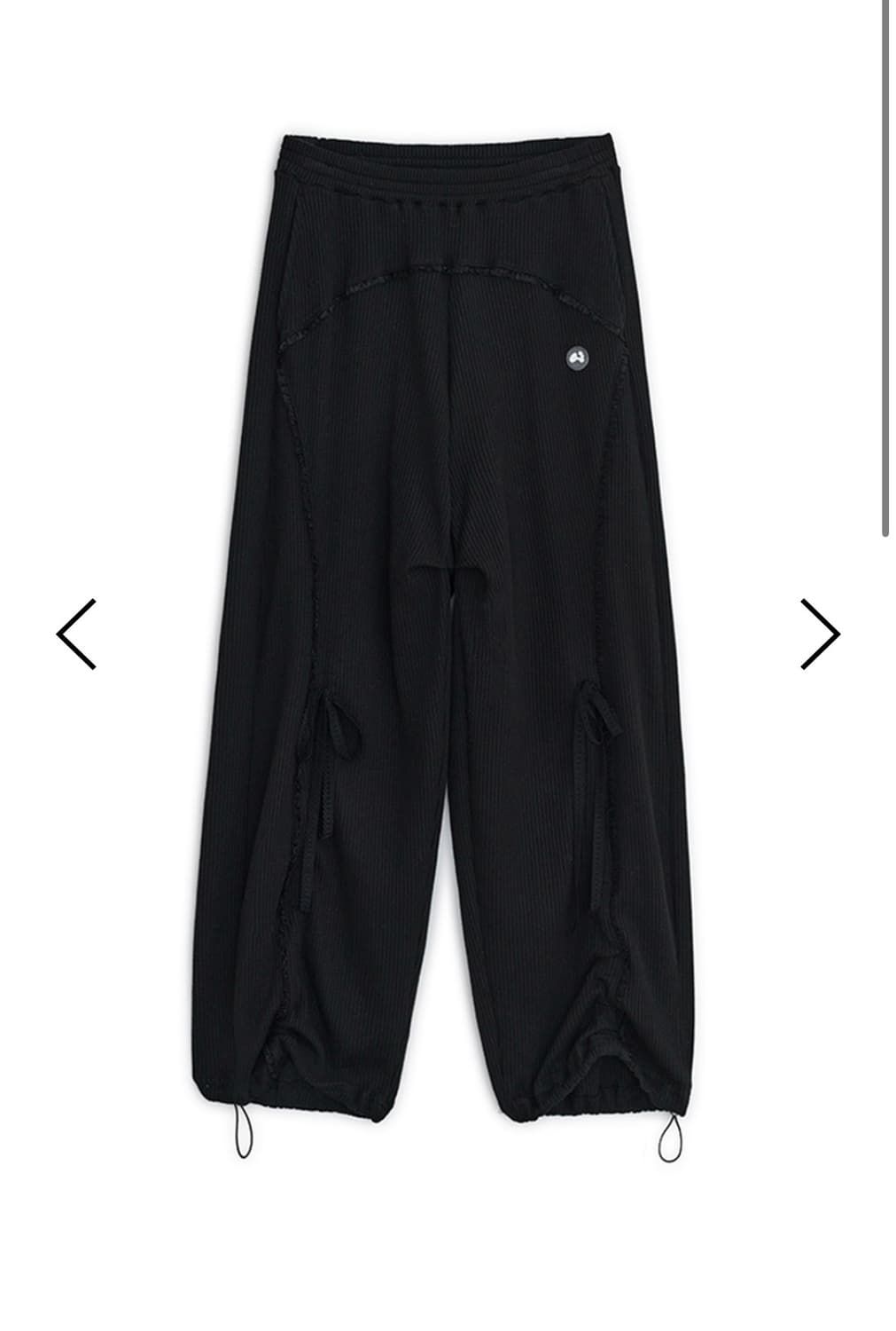 허그유어스킨 Lace jogger pants (Black) 상품이미지1