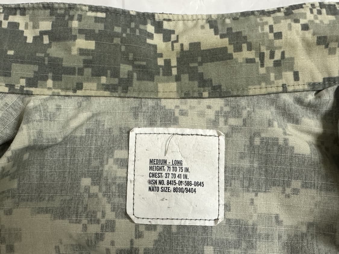 미군 구형 ACU 전투복 상의 (M/L) (L) 상품이미지7