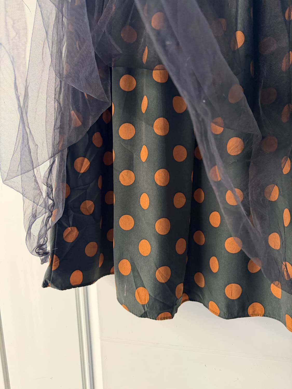 일본빈티지 빅도트 샤스커트 상품이미지8