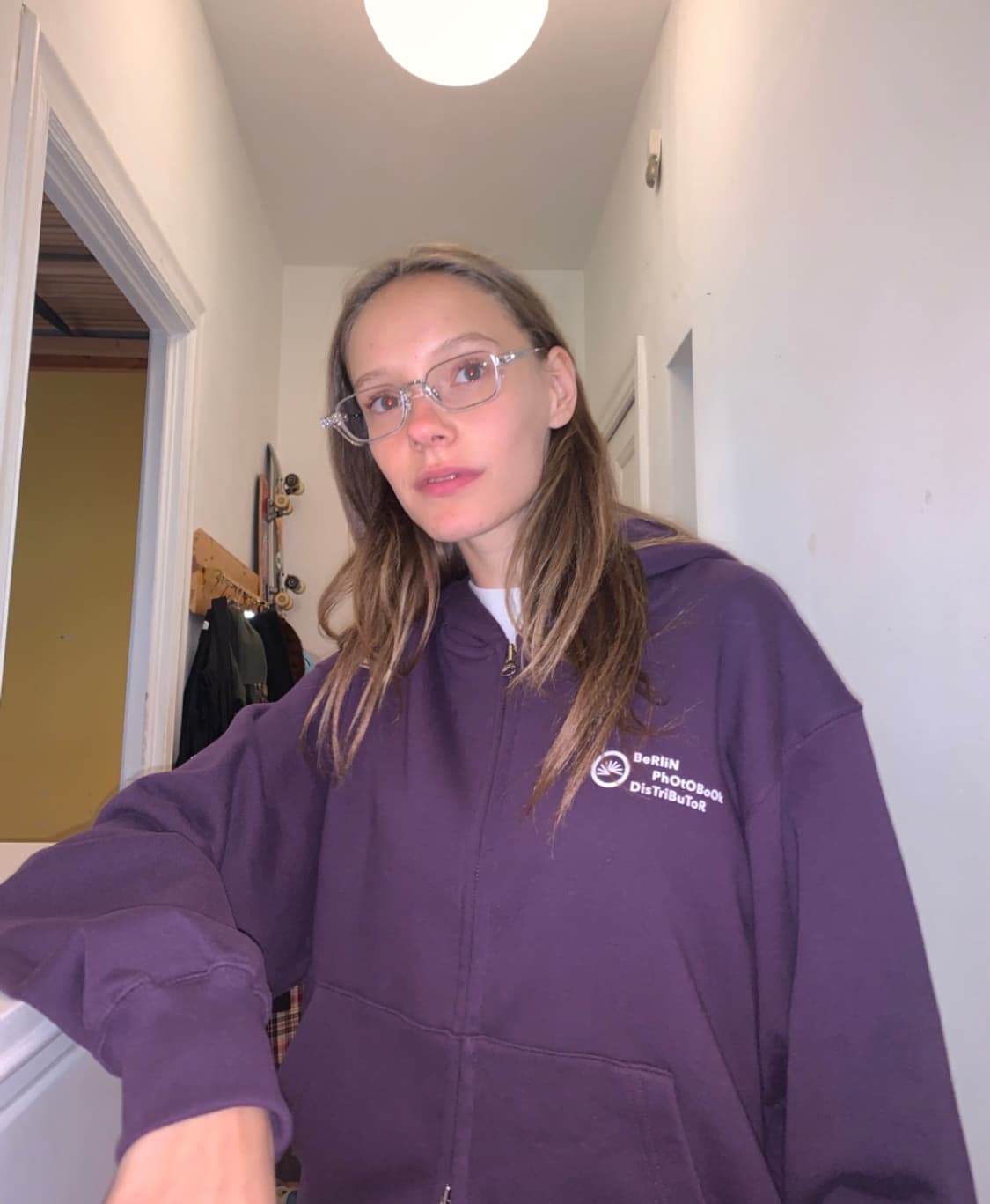 (L) 베를린포토북디스트리뷰션 003 후드 집업 퍼플 상품이미지3