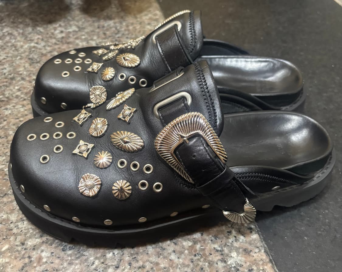 [43] 토가 비릴리스 레더 스터드 뮬 EU 43 275사이즈 상품이미지2