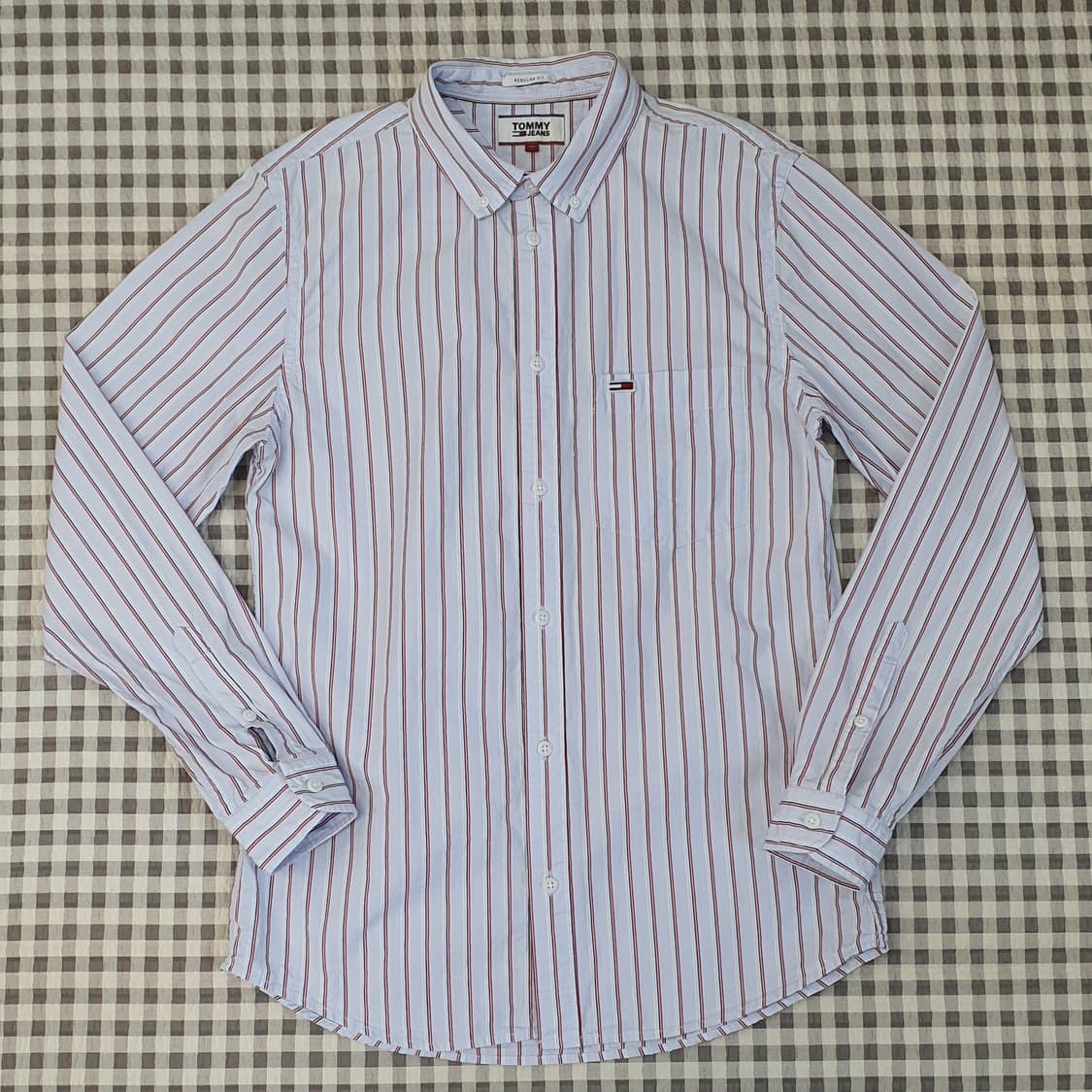 타미힐피거 스트라이프 긴소매 셔츠 남자95 상품이미지1