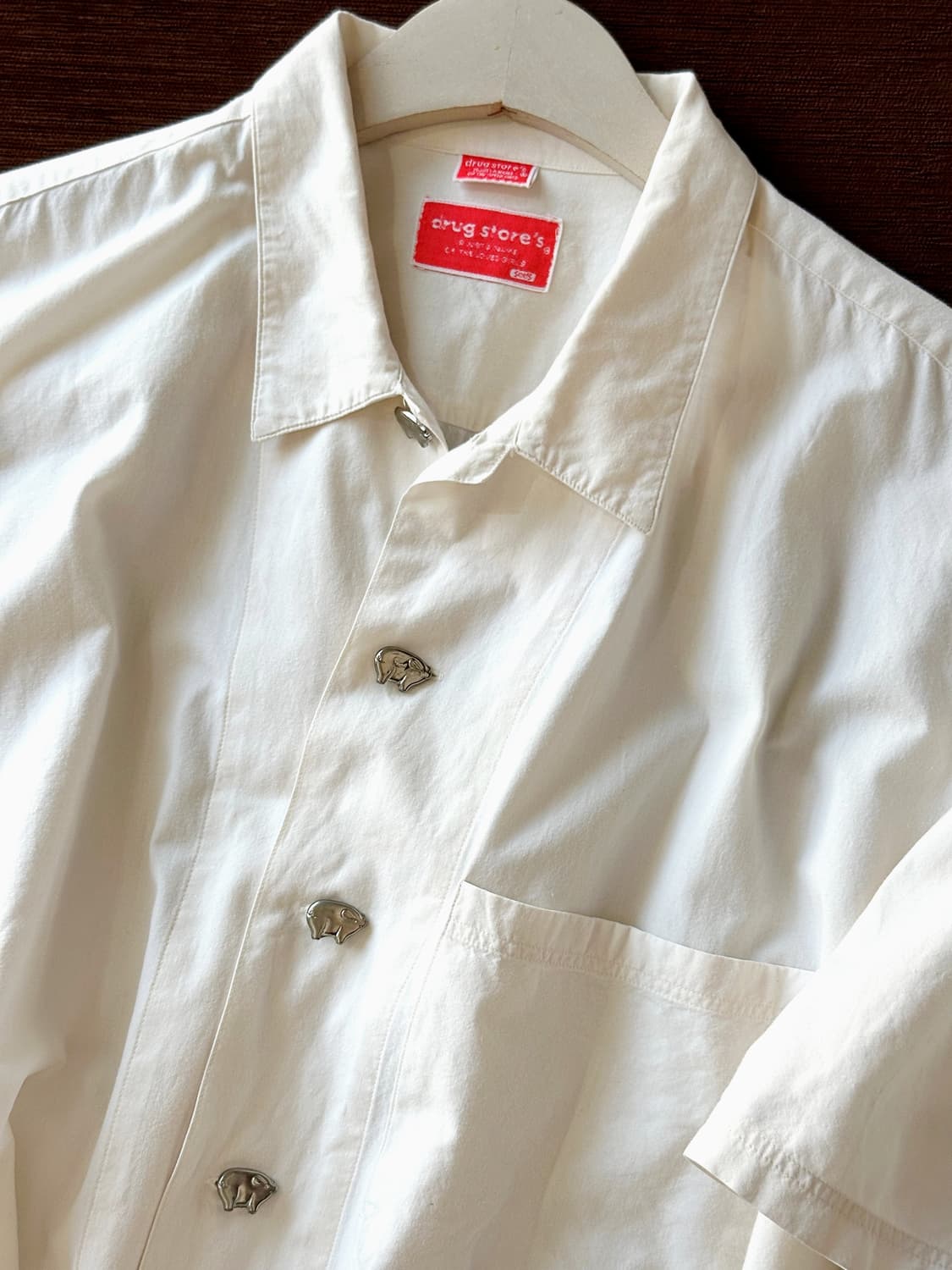 JPN made natural 'PIG' button shirt 상품이미지1