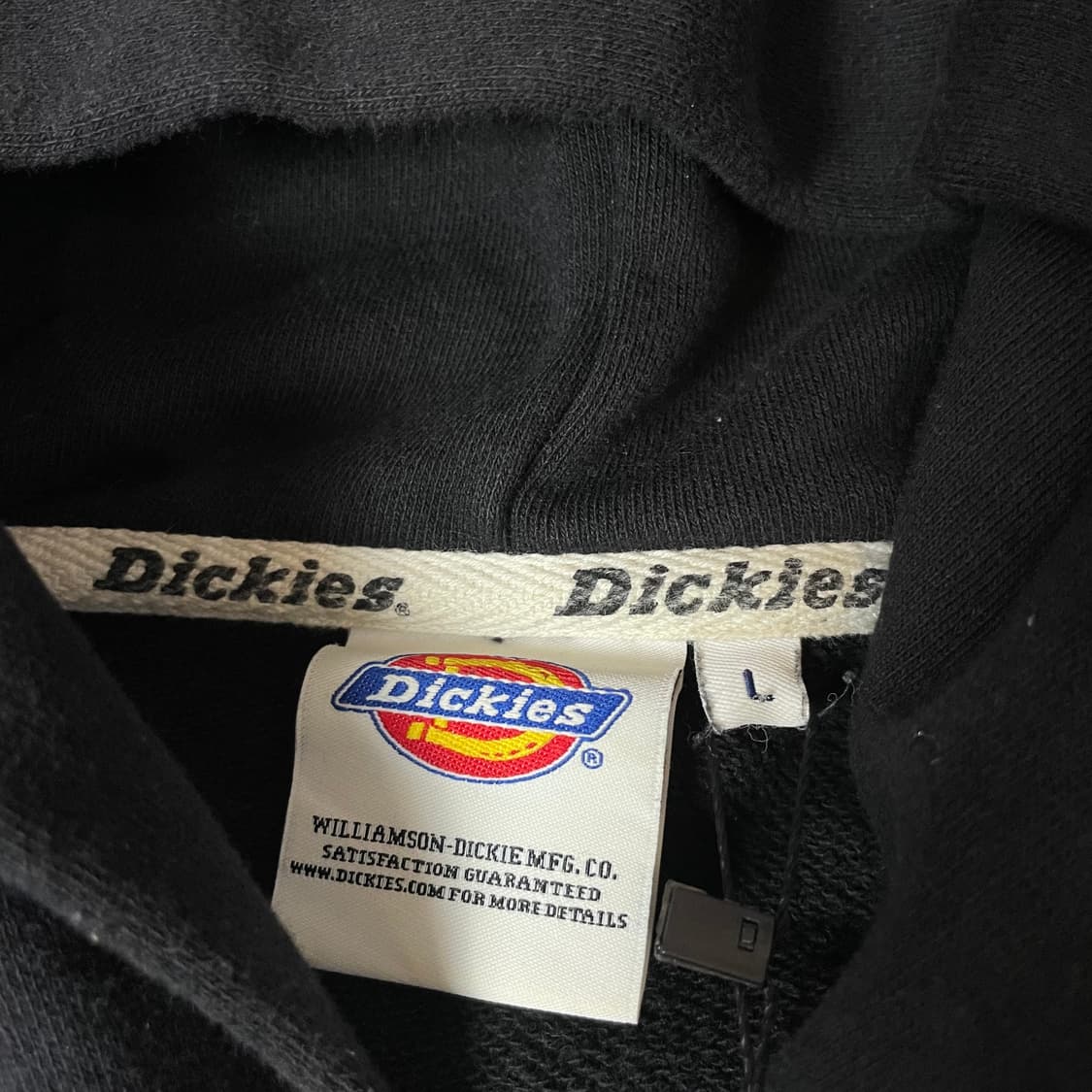 디키즈 블랙 자수 포인트 후드티 L 상품이미지5