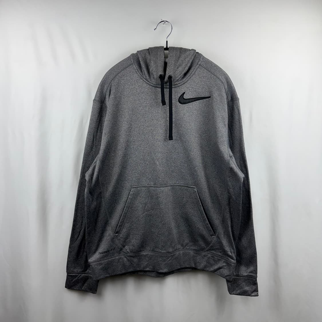 (M) 나이키 써마핏 트레이닝 기모 후드 티 차콜 상품이미지2