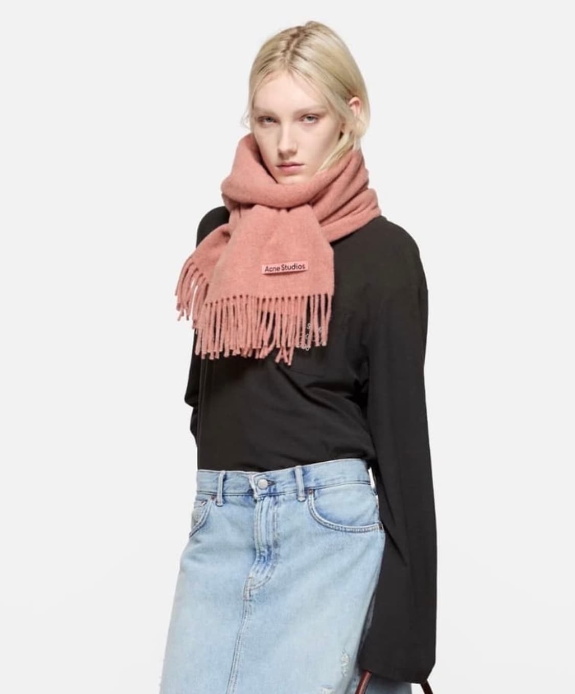 아크네스튜디오 로즈멜란지 빅사이즈 울 목도리 머플러 상품이미지1