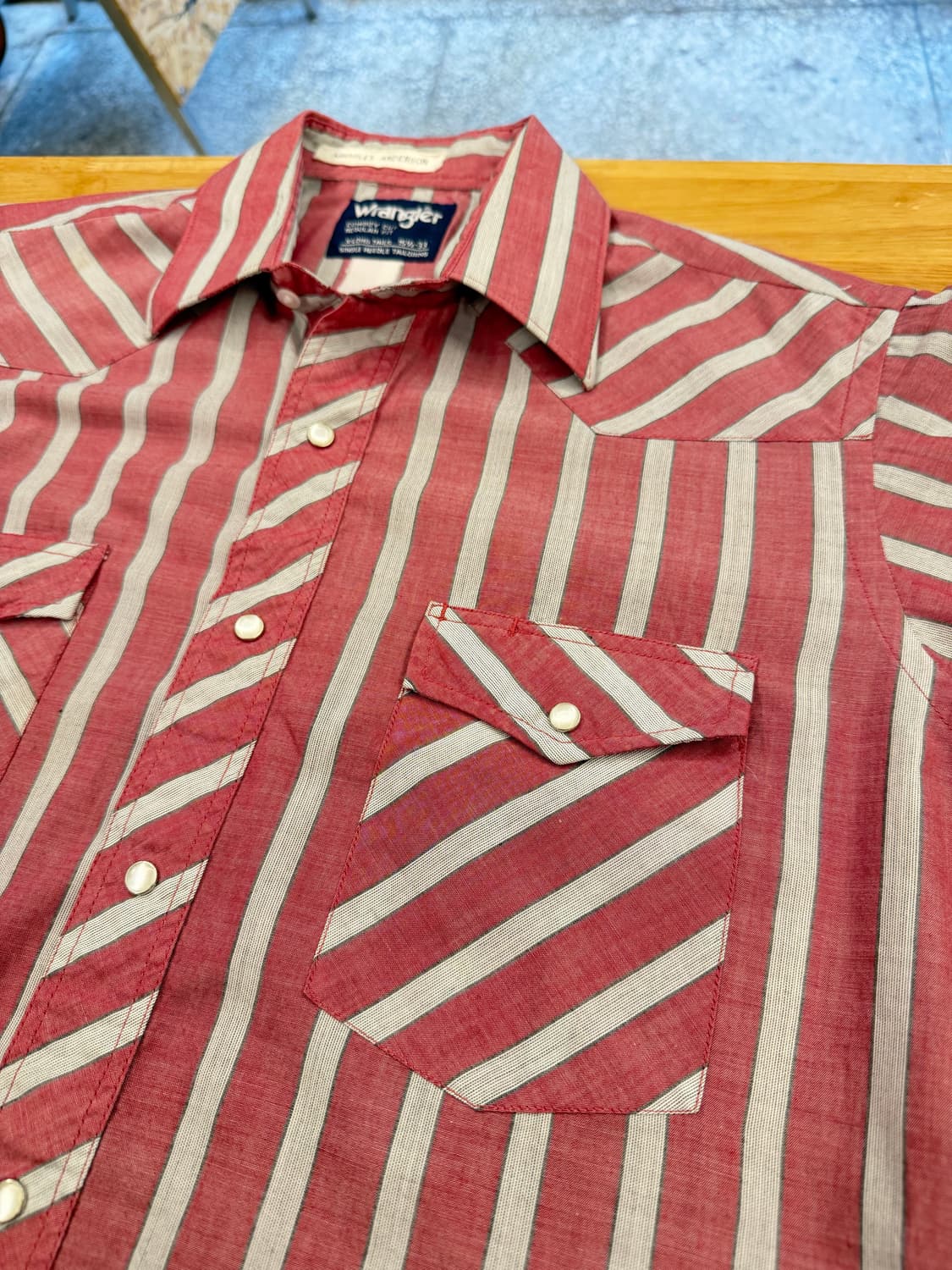 랭글러 스트라이프 웨스턴 셔츠 상품이미지4