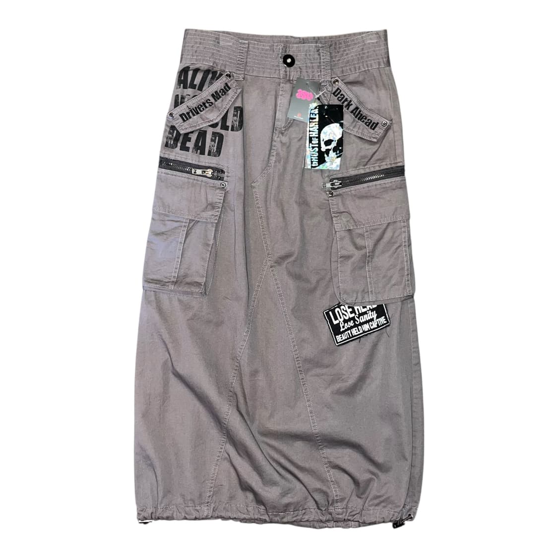 GHOST of HARLEM 고스트오브할렘 카고 스트링 롱치마 펑크y2k 상품이미지1