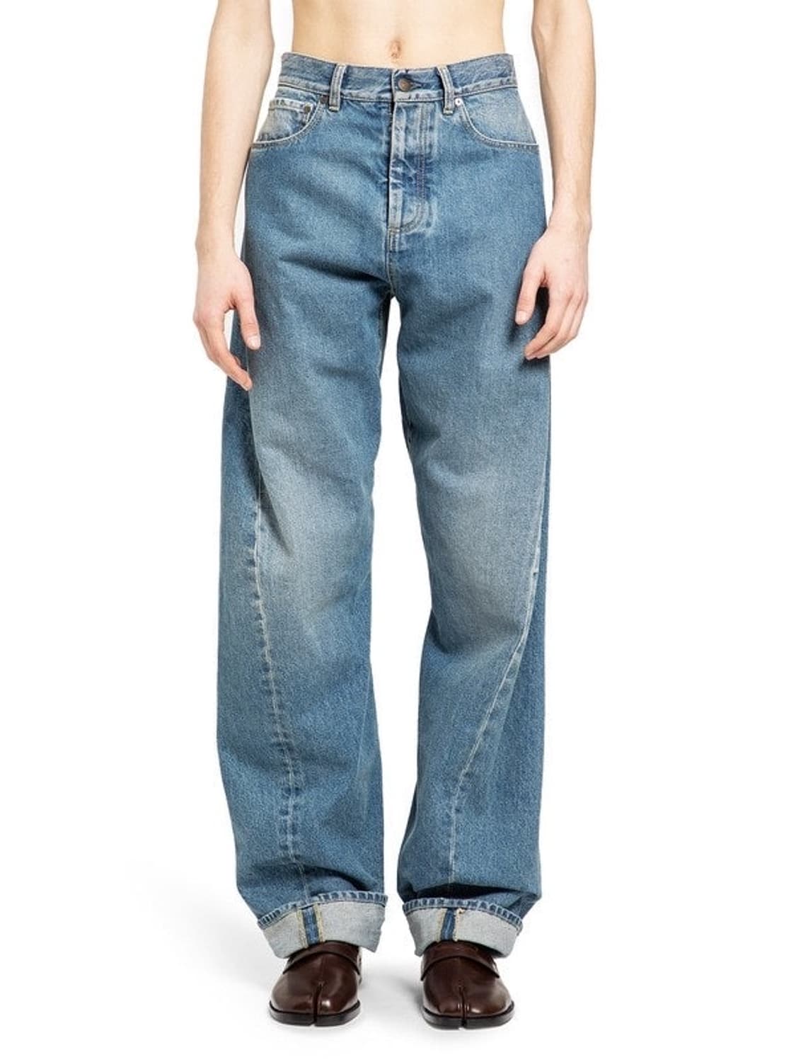 [마르지엘라] 트위스트 데님 팬츠 상품이미지1