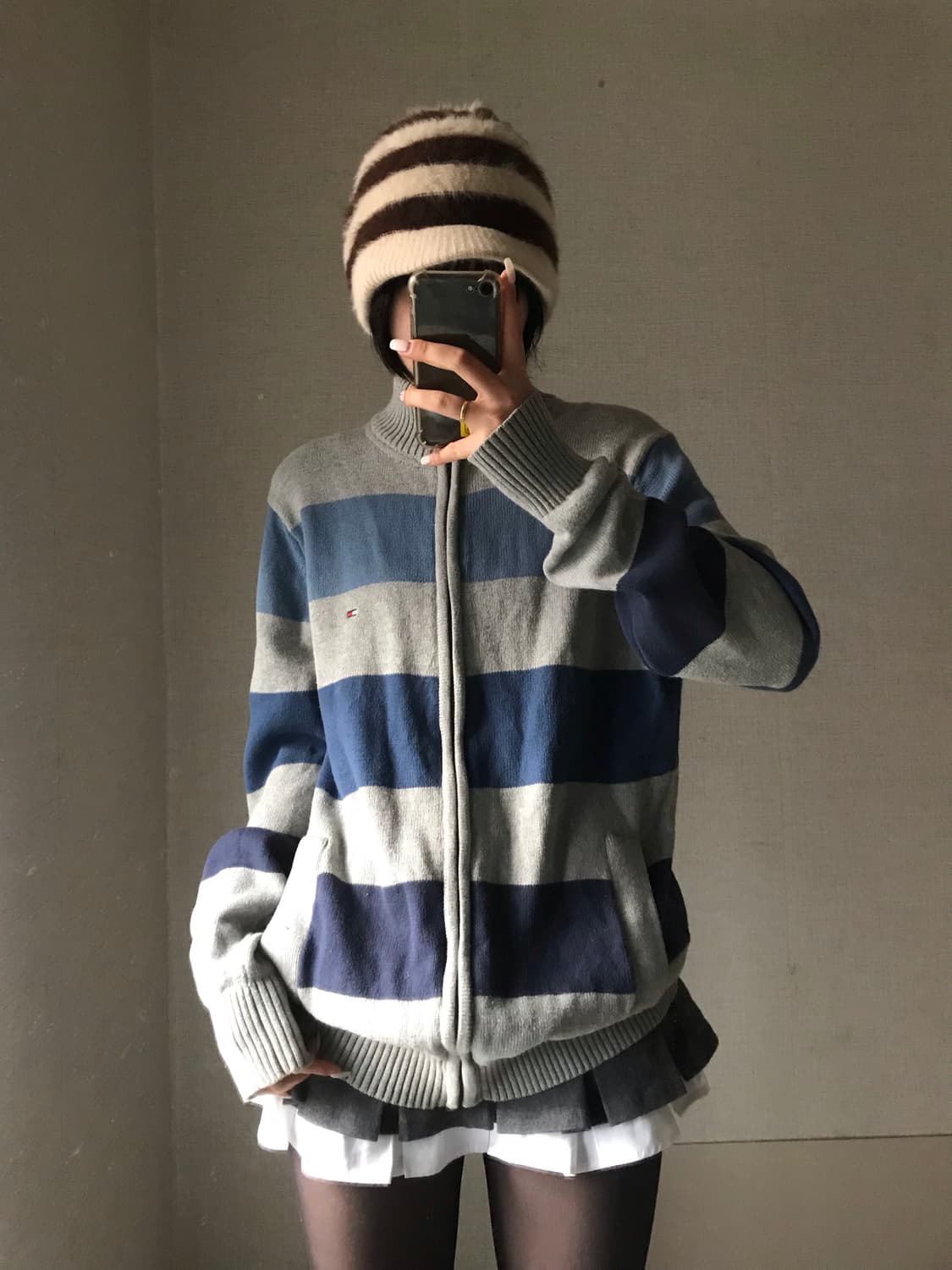타미힐피거 스트라이프 니트집업 상품이미지3