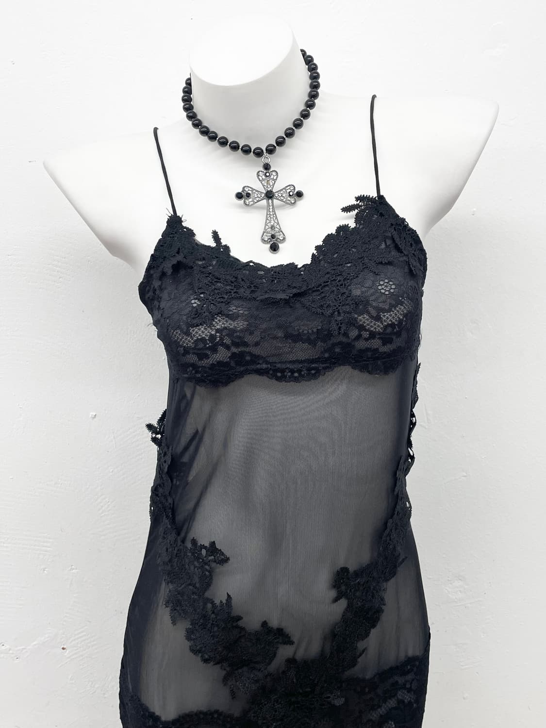 블랙페어리 레이스 슬립 상품이미지2