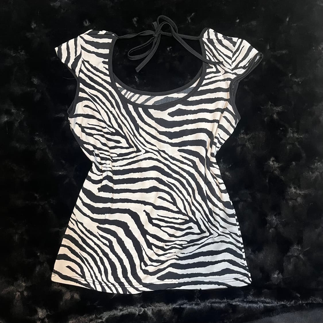 오네갸루 지브라 탑 갸루 y2k 상품이미지2