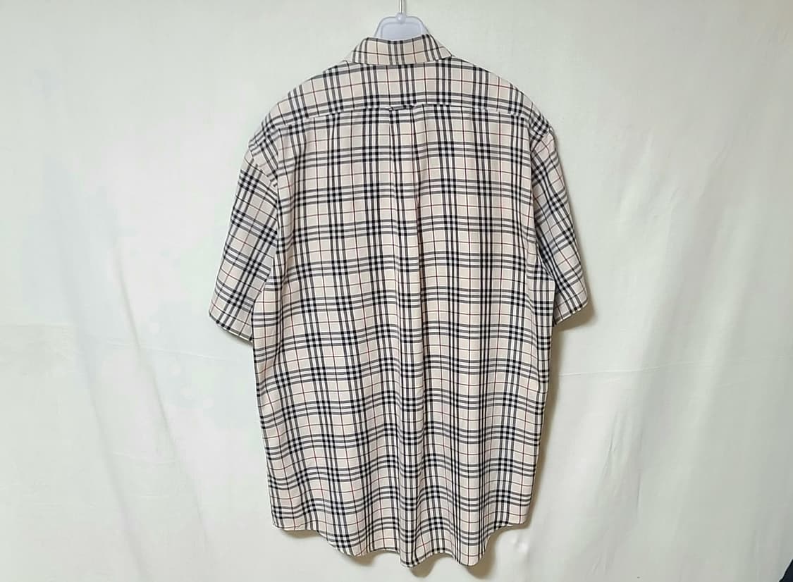 버버리 런던 빈티지 런던체크 반팔 셔츠 (Made in UK) 상품이미지4