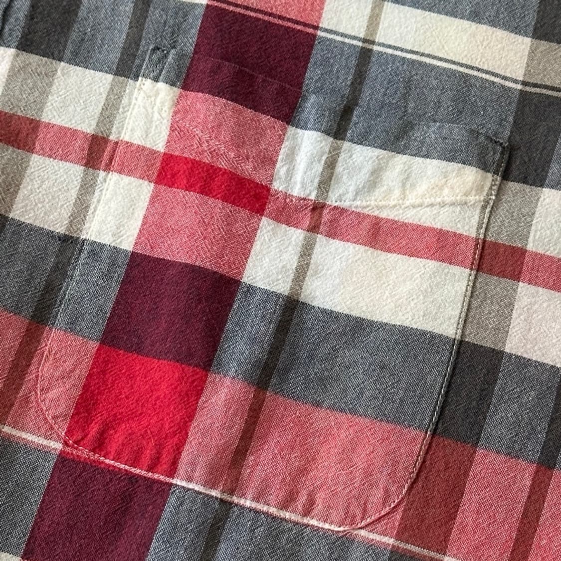 BEAMS+ 빔즈플러스 풀오버 버튼 다운 마드라스 체크 셔츠 L 사이즈 상품이미지7