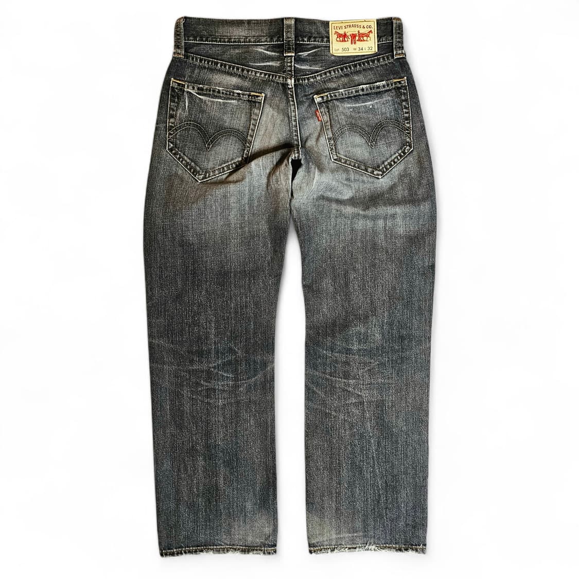 [34X32][리바이스]00's JPN 503유즈드페이드 릴렉스스트레이트 상품이미지1