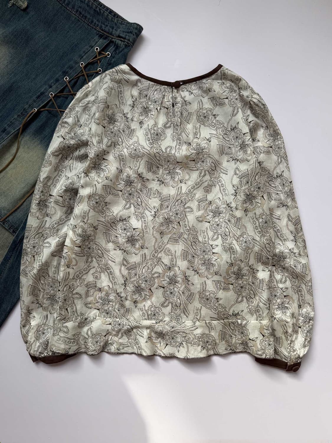 Floral Pattern Blouse 0292 상품이미지6