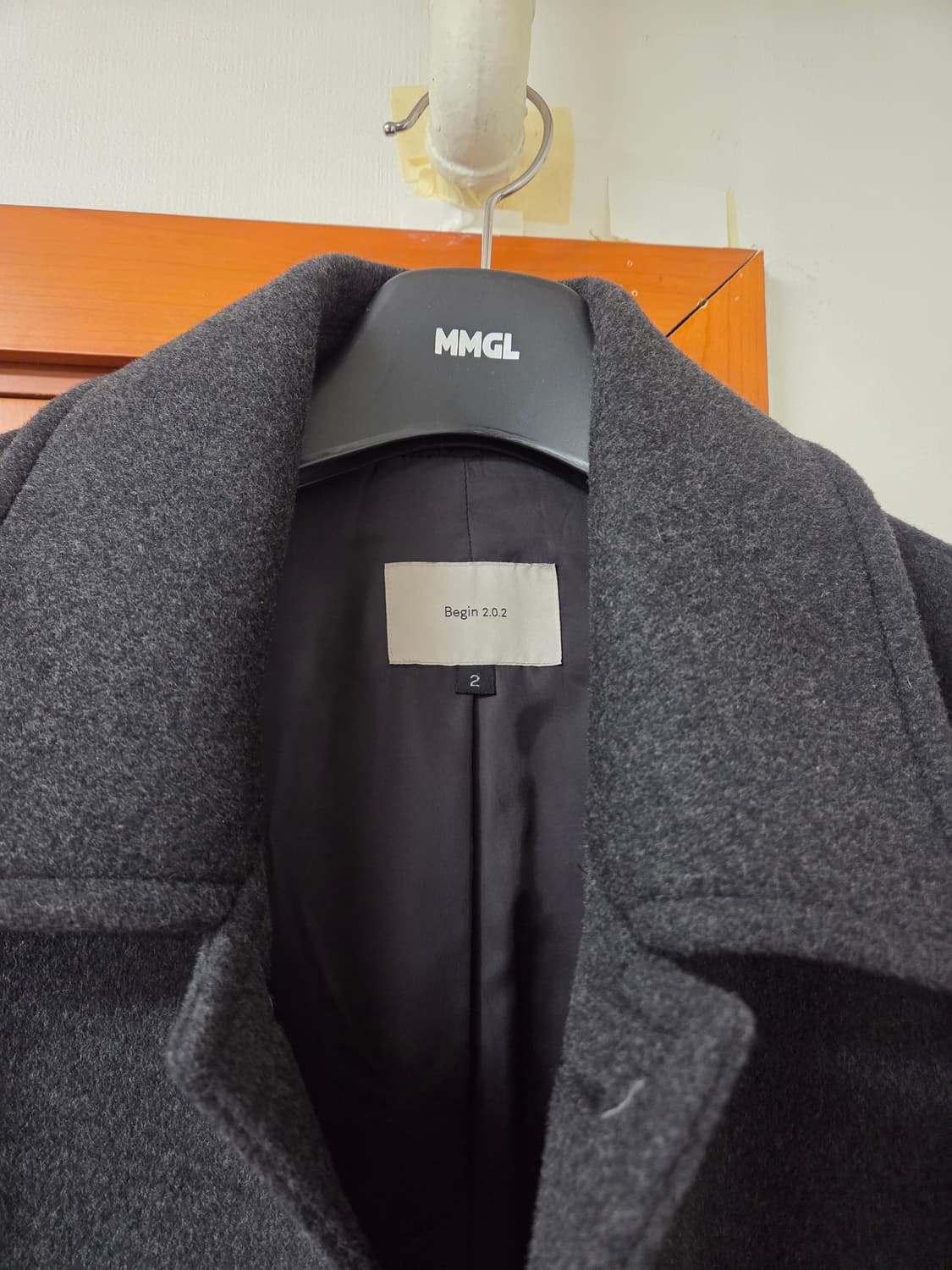 Begin 2.0.2 비긴202 프렌치 슬리브 발마칸 코트 차콜 그레이  상품이미지2