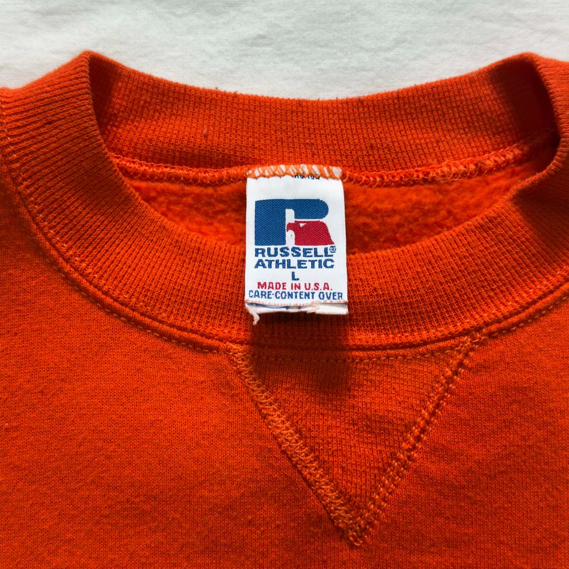 90s 러셀 에슬레틱 블랭크 스웻셔츠 USA 상품이미지4