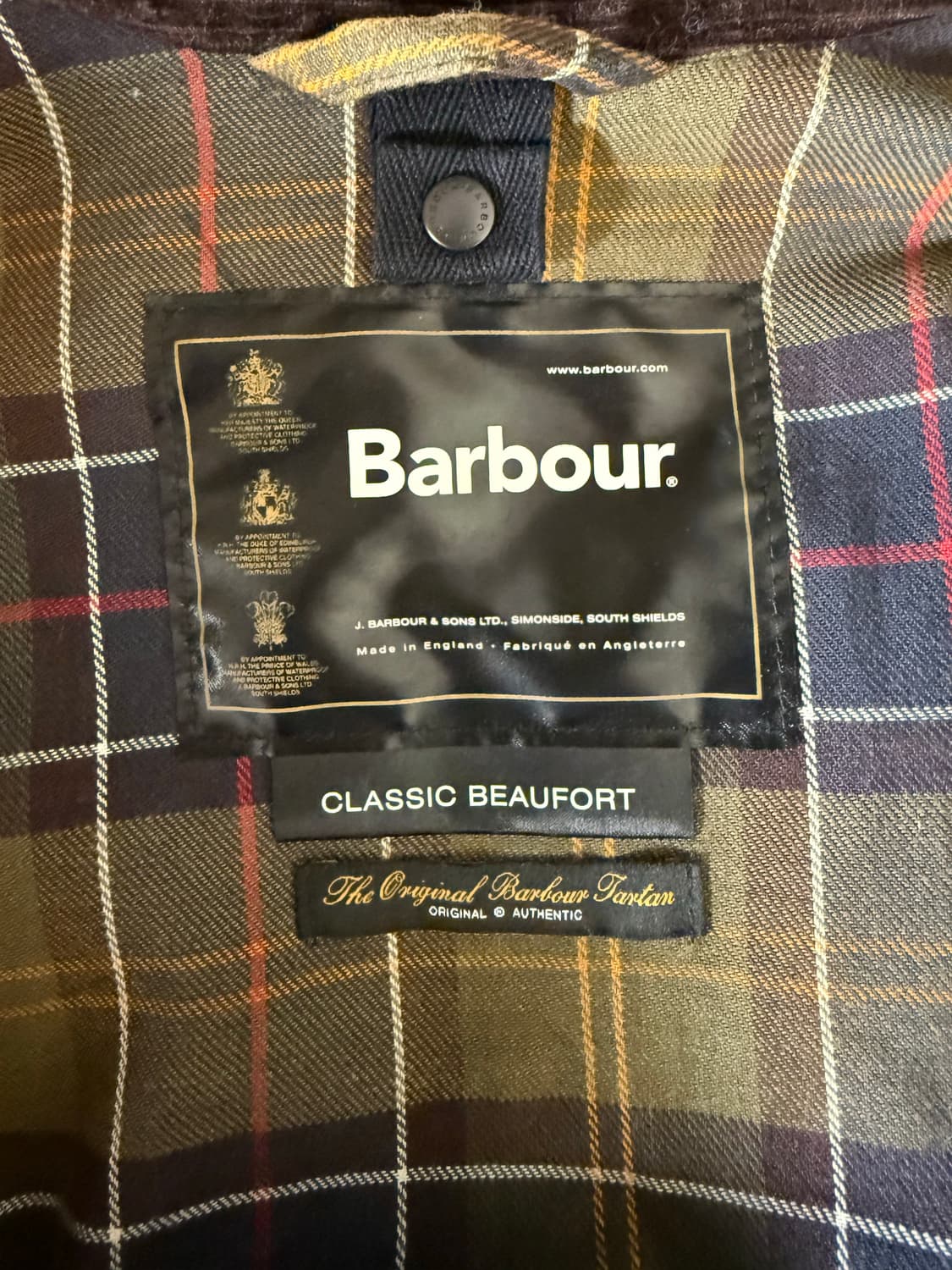 바버 보퍼트 C38 올리브 (영국제) 상품이미지9