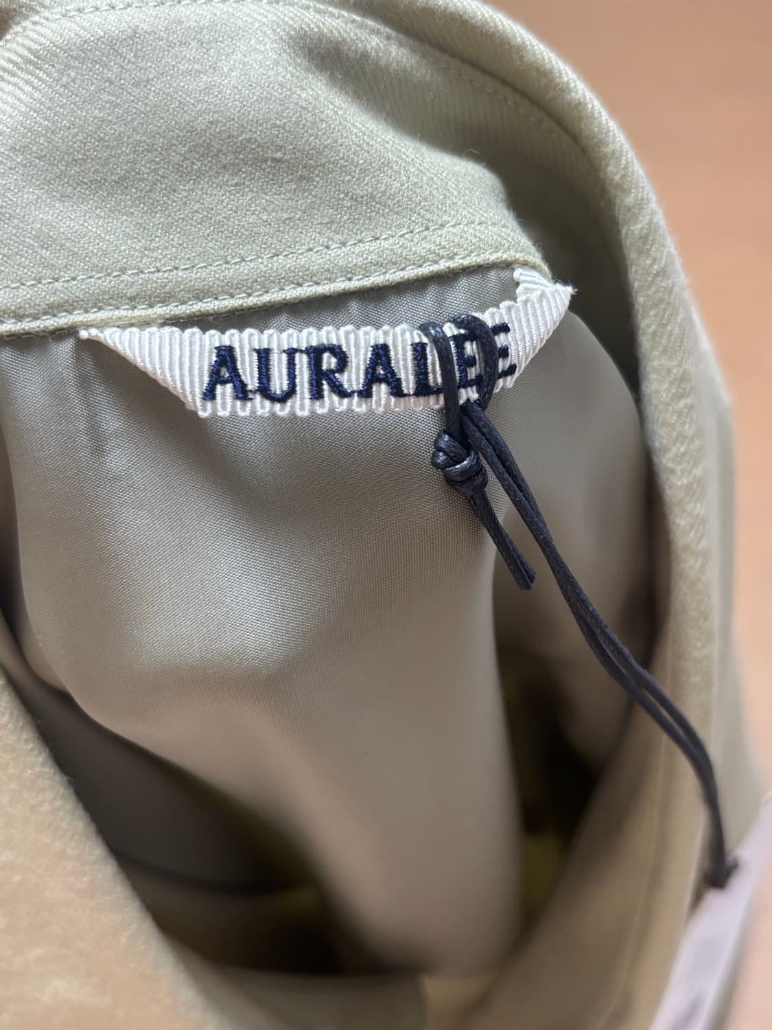  [새상품] 오리리 슈퍼 라이트 울 셔츠 라이트 카키 상품이미지8