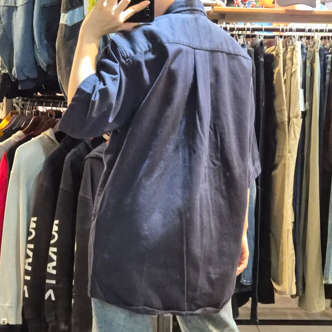 [NO.9] 칼하트 반팔 셔츠 네이비 상품이미지4