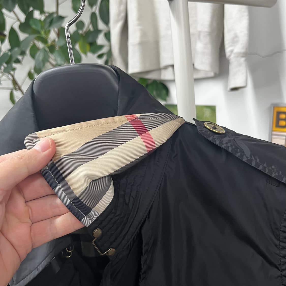 버버리 나일론 벨티드 트렌치 코트 Uk10 상품이미지4